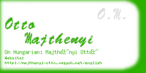 otto majthenyi business card